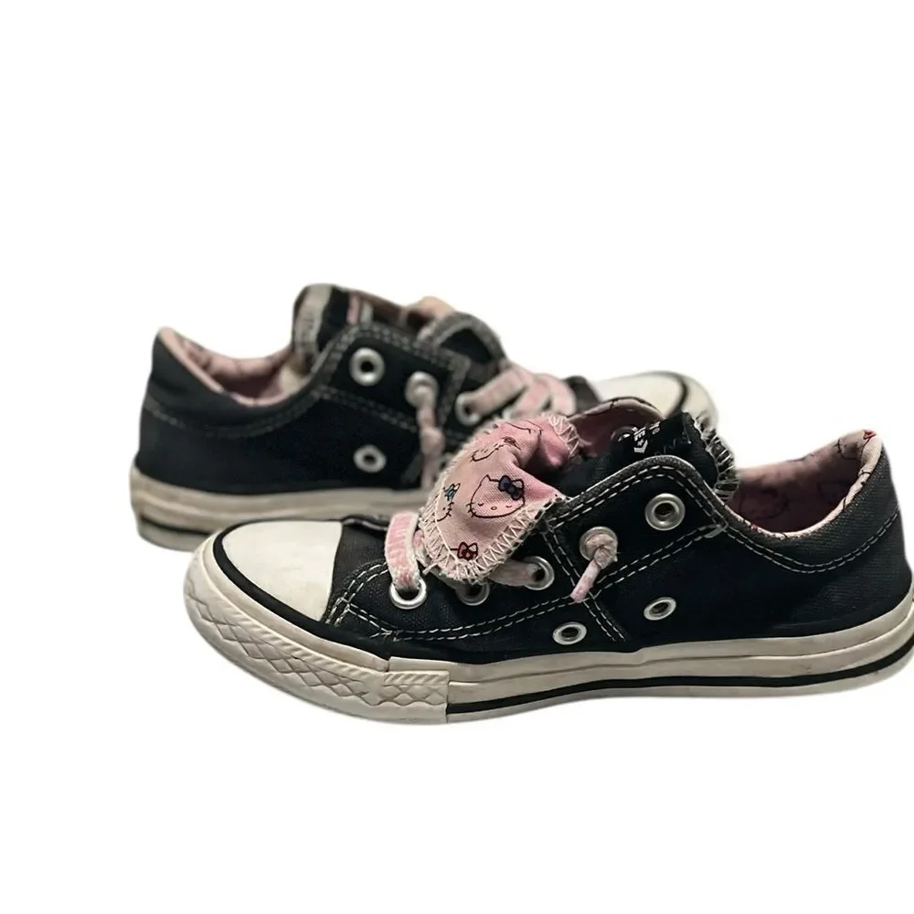 Hello Kitty x Converse Madison Toddler Low-Top Sneakers Black Pink Size 11